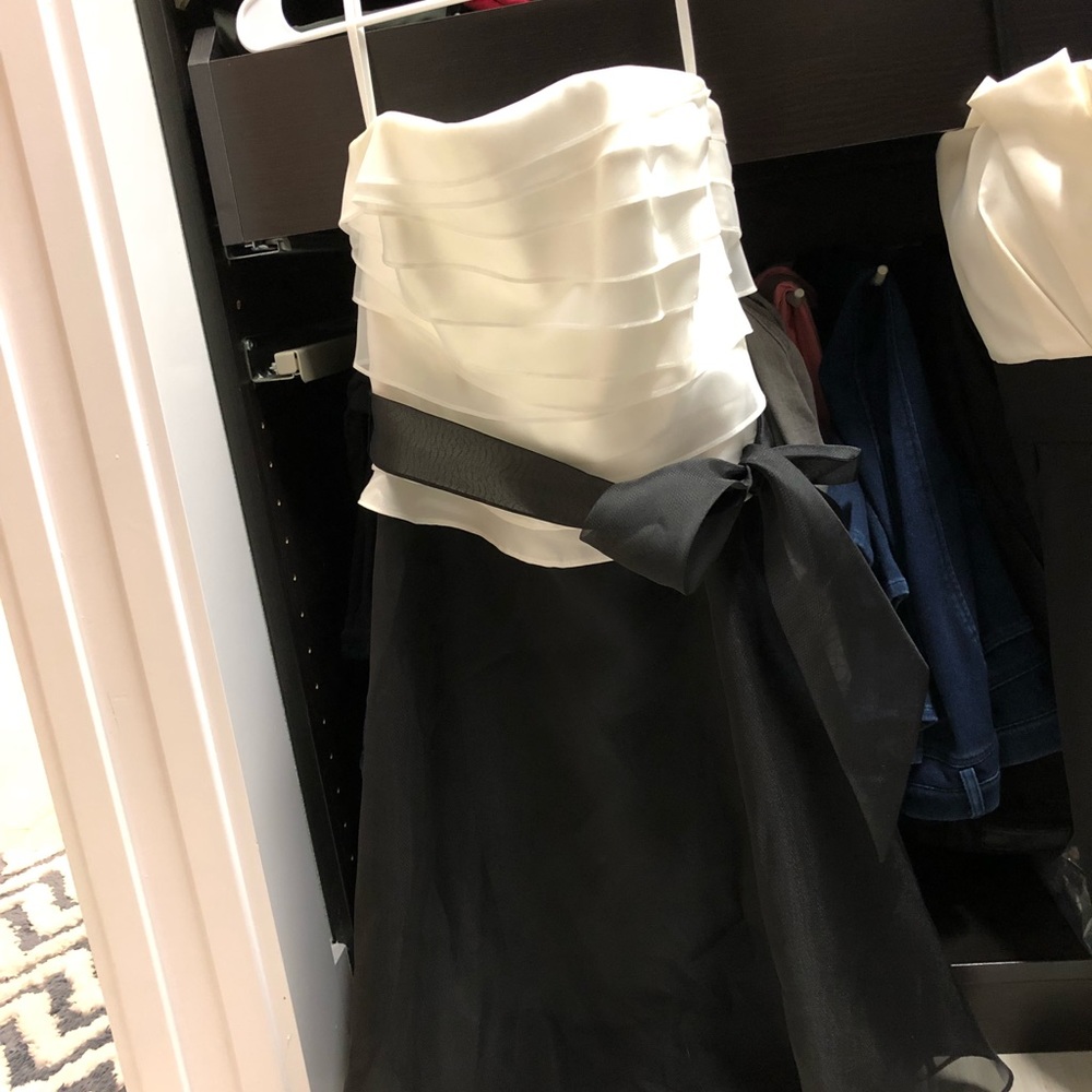 White House black market chiffon dress